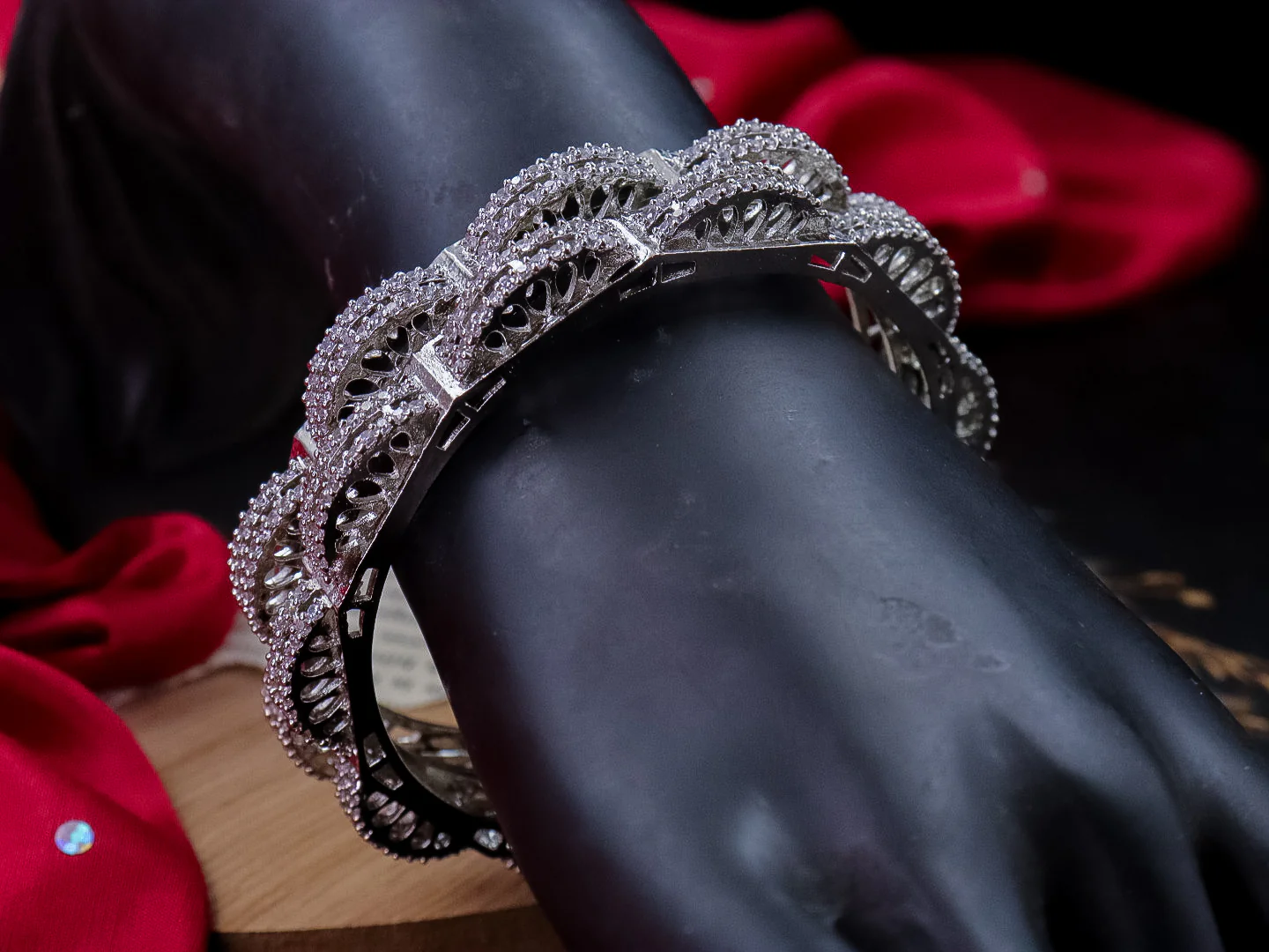 Lata American Diamond Bangle - Image 6