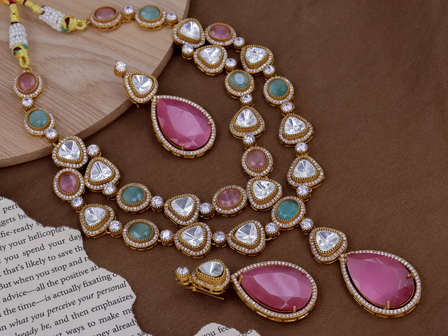 Lavina Premium Polki Choker Set - Image 3