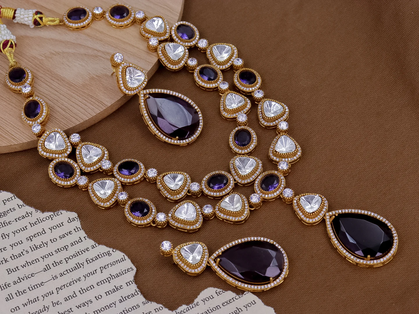 Lavina Premium Polki Choker Set - Image 4