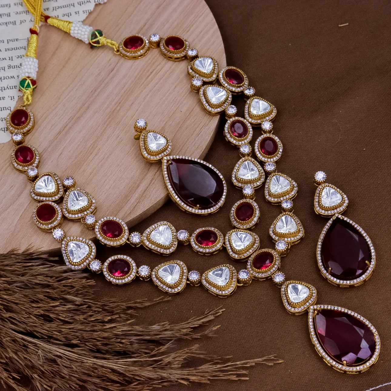 Lavina Premium Polki Choker Set - Image 7