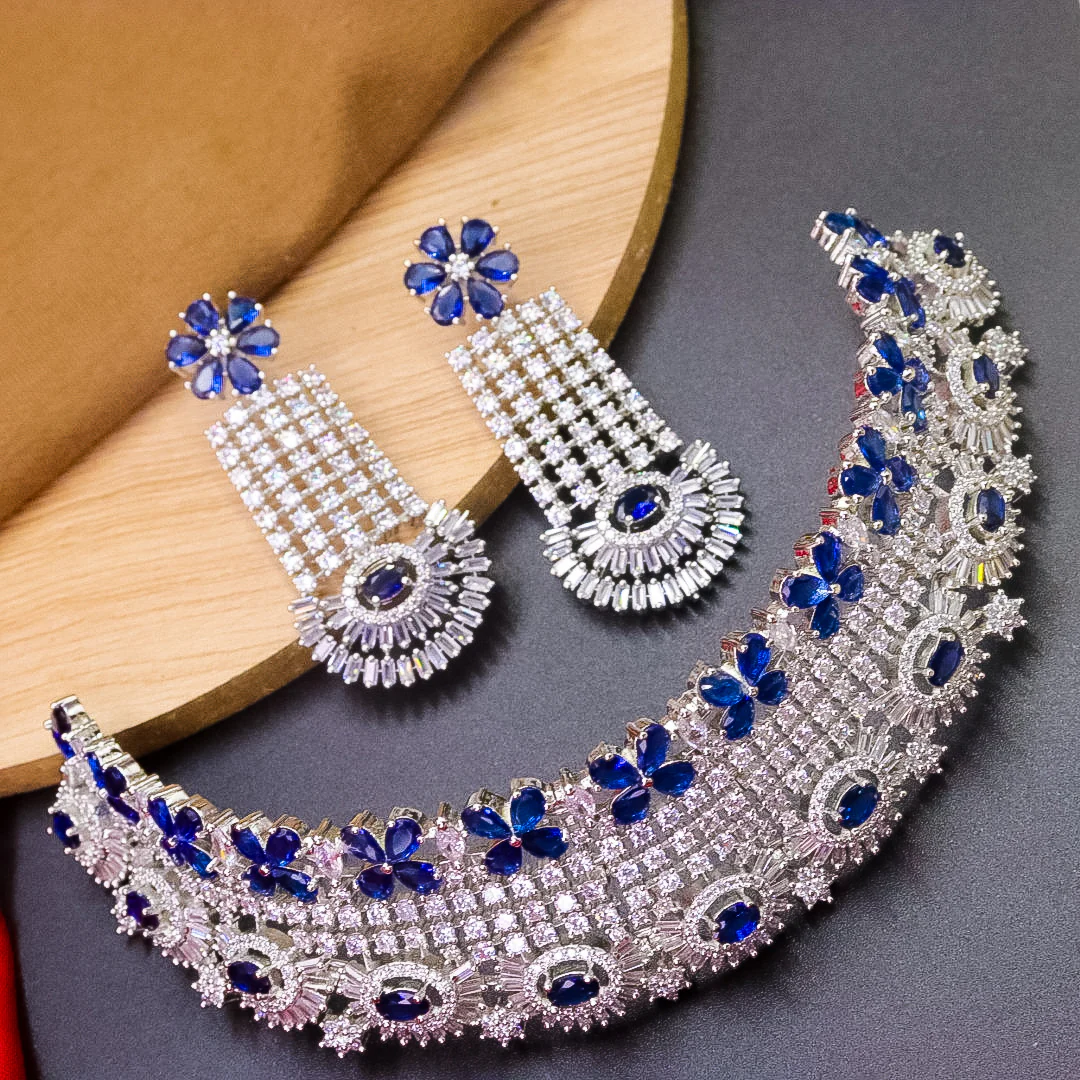 Shanu AD Choker - Royal Blue - Image 2