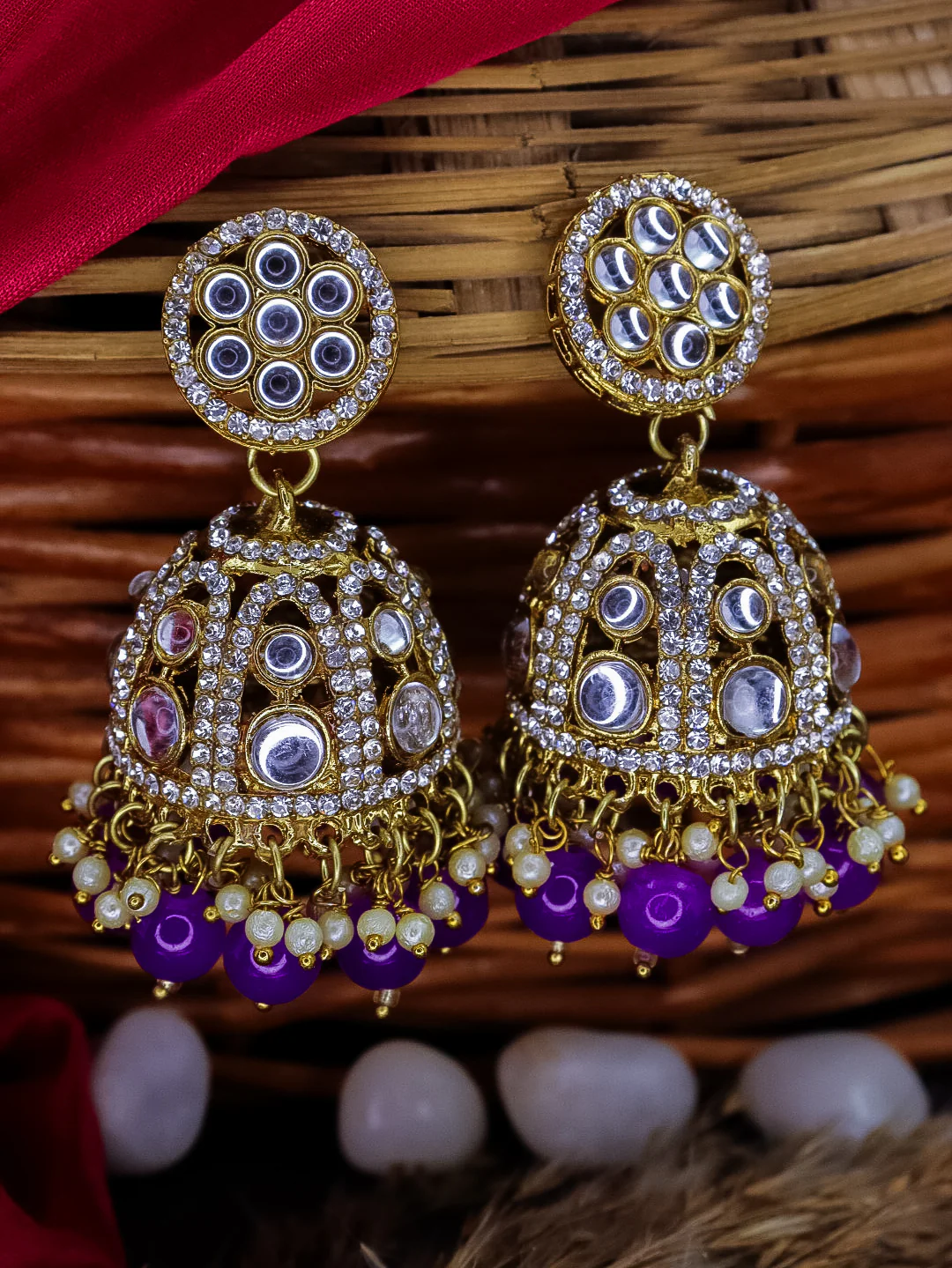 Minsha Kundan Jhumka - Image 4