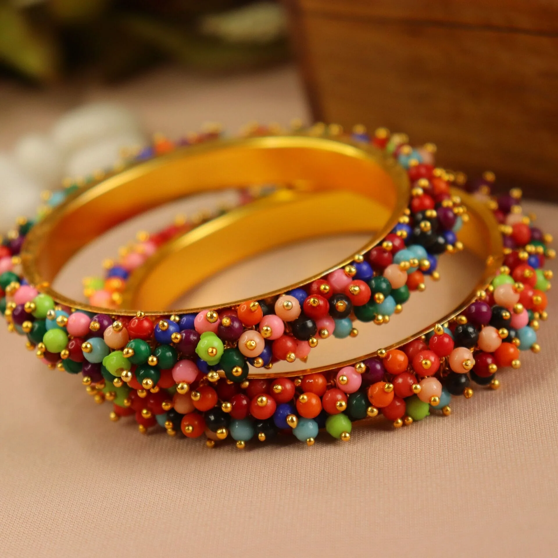 Multi Colour Bajri Bangles - Image 6