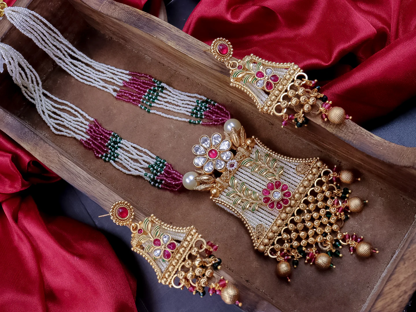 Parisha Premium Copper Choker Set - Image 3