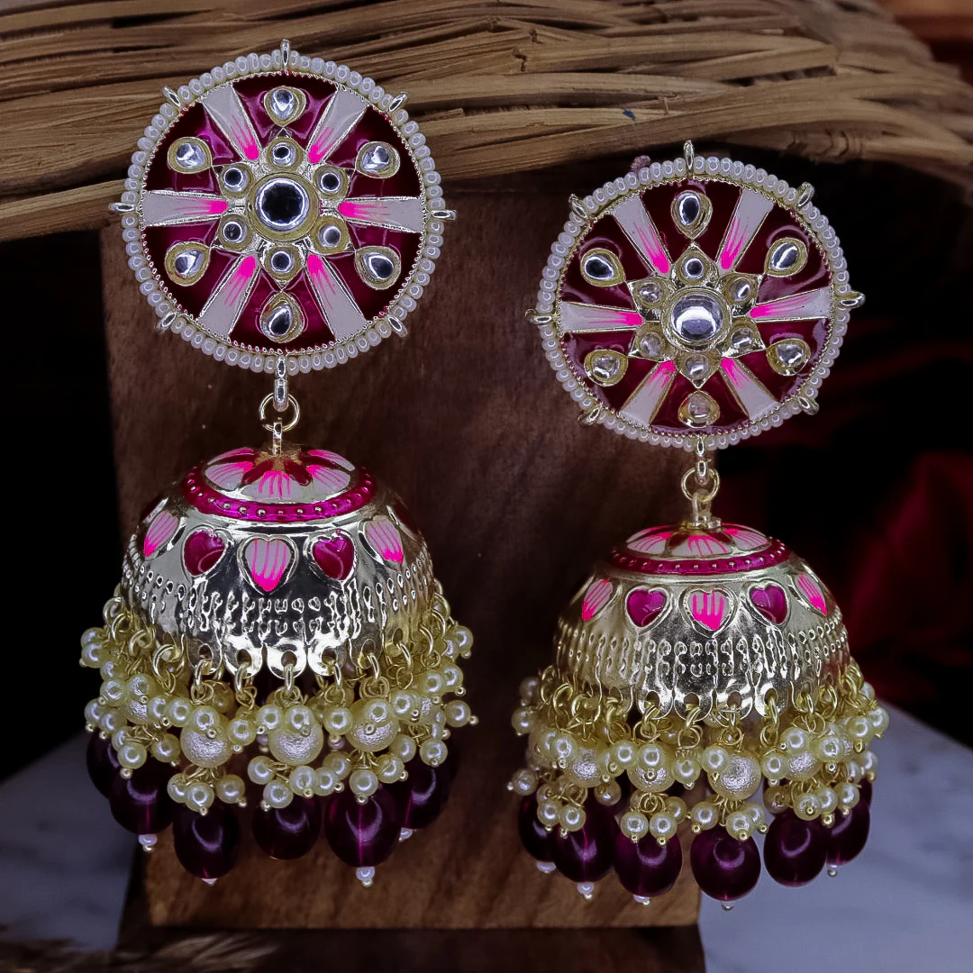 Prachi Meenakari Jhumka - Image 6