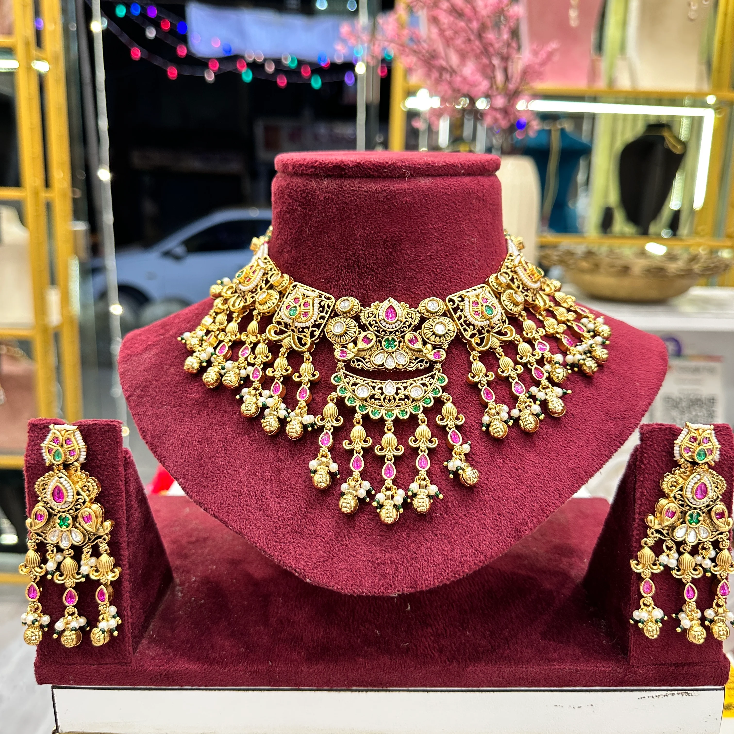 Sashi Rajwadi Semi Bridal Choker - Image 2