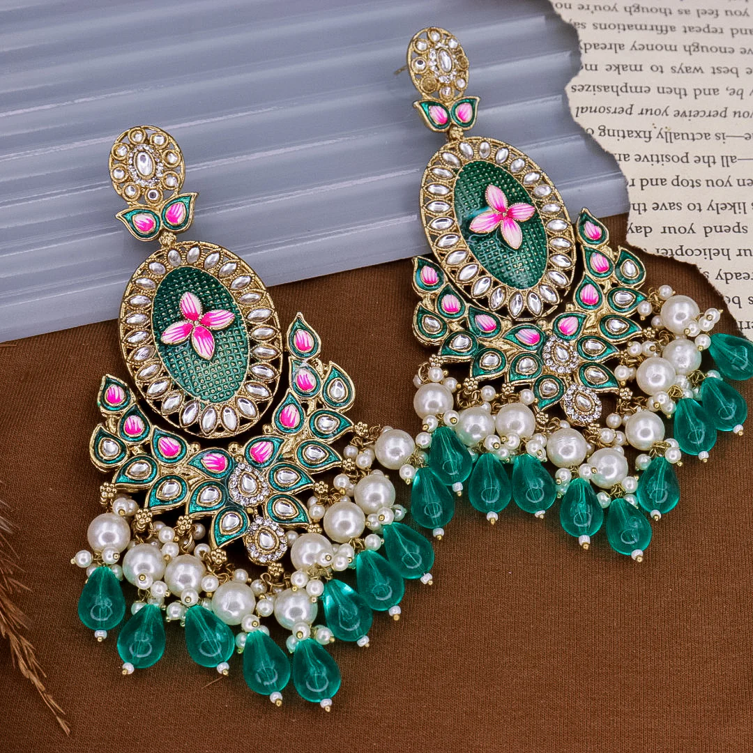 Ranita Meenakari Chandbali - Image 2