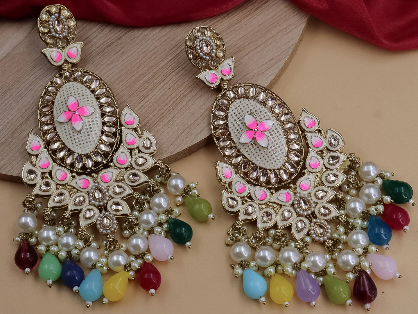 Ranita Meenakari Chandbali - Image 5