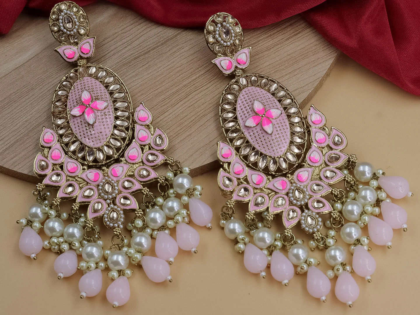 Ranita Meenakari Chandbali - Image 6