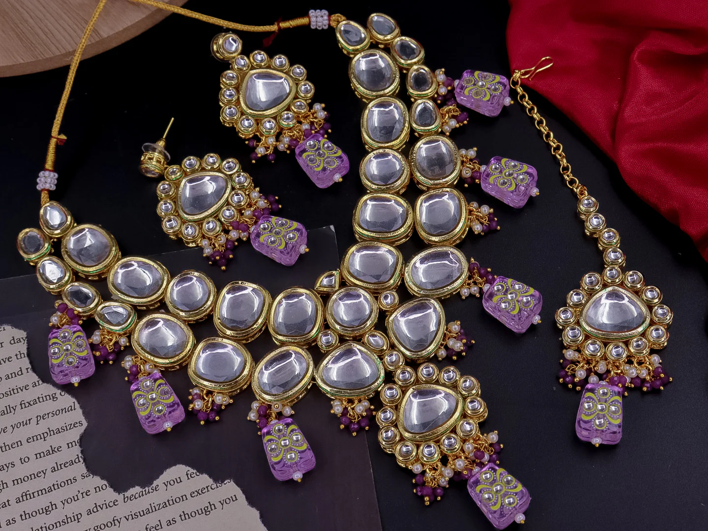 Salma Semi Bridal Kundan Choker Set