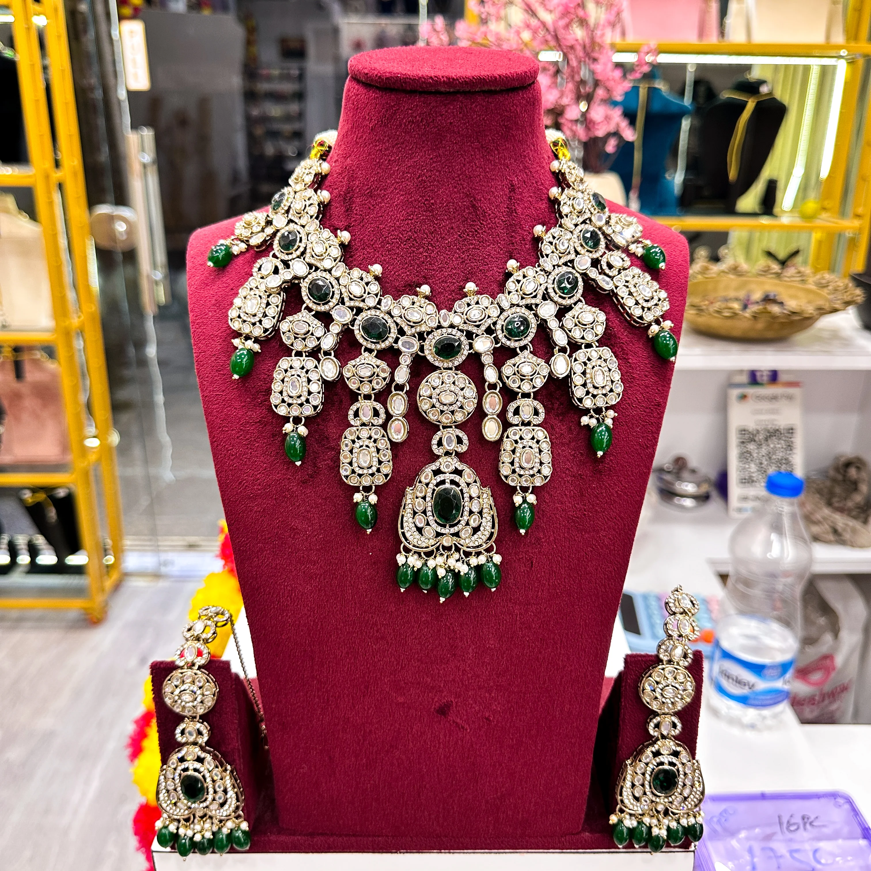 Sangita Semi Bridal Choker Set (Sheeshphool, Nath, Earrings, Necklace)