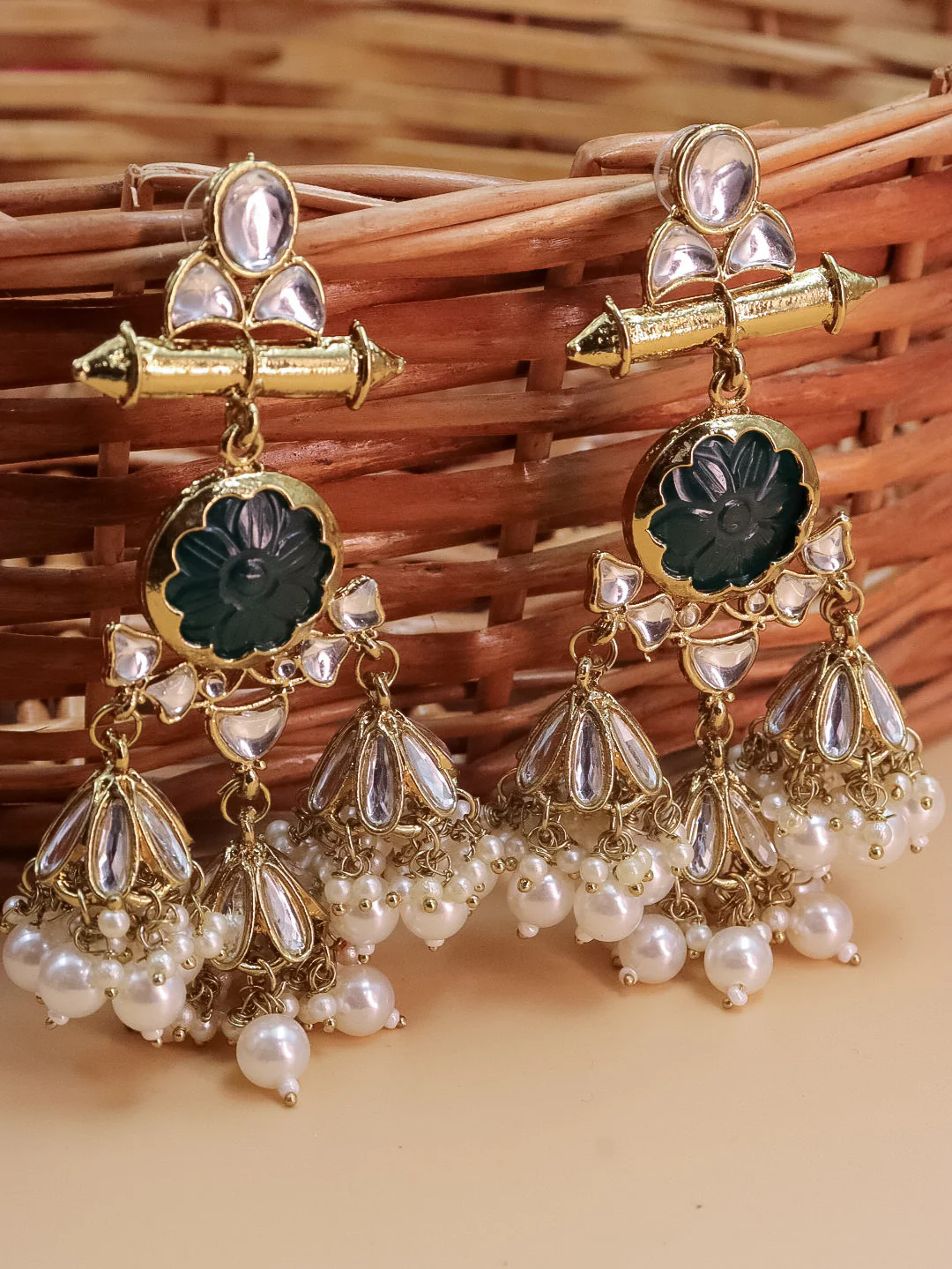 Sheisha 3 Jhumki Earrings - Image 4