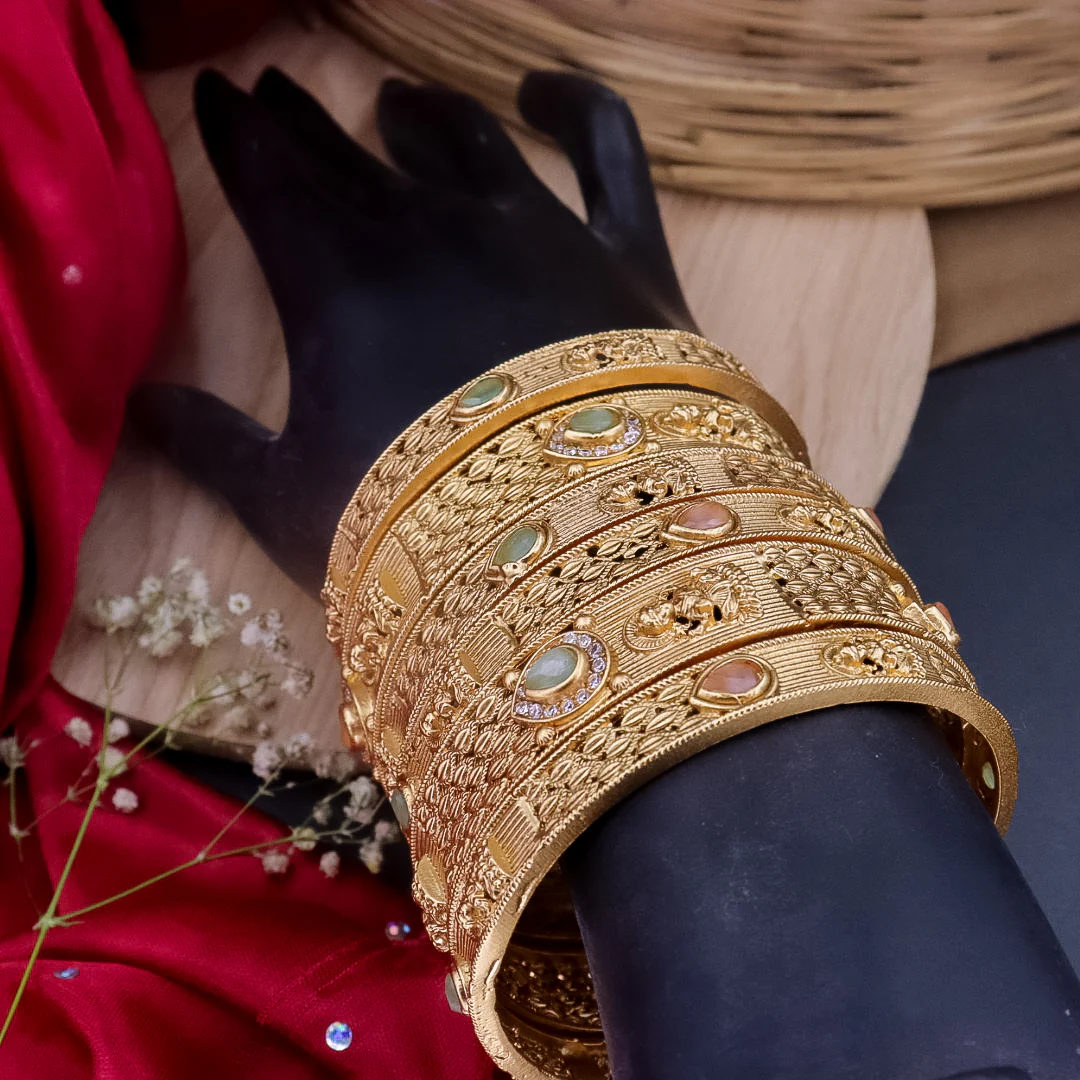 Subhashree Rajwadi Copper Bangles (6 Bangles) - Image 5
