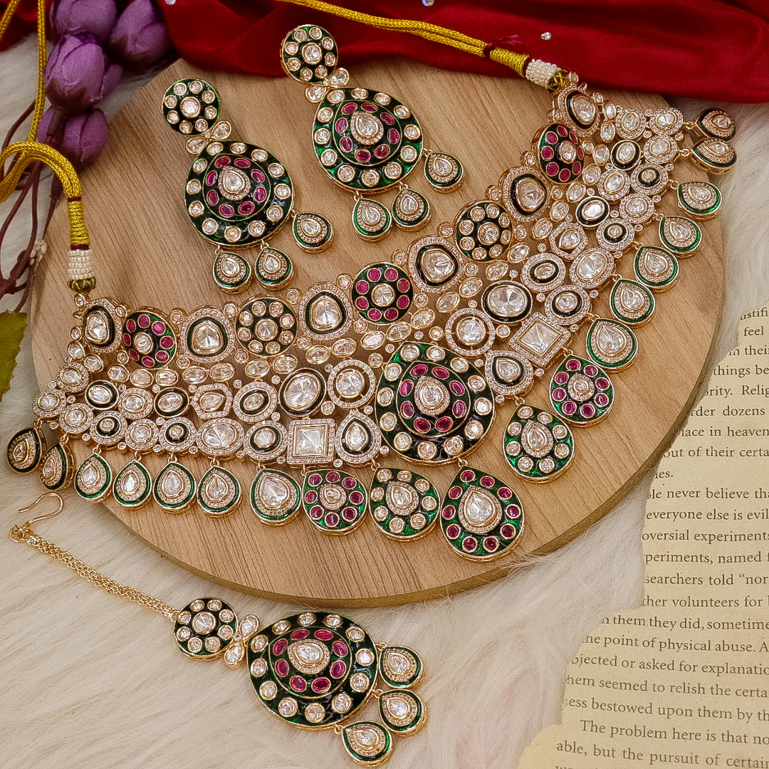 Sushmita Bridal Moissianite Choker Set