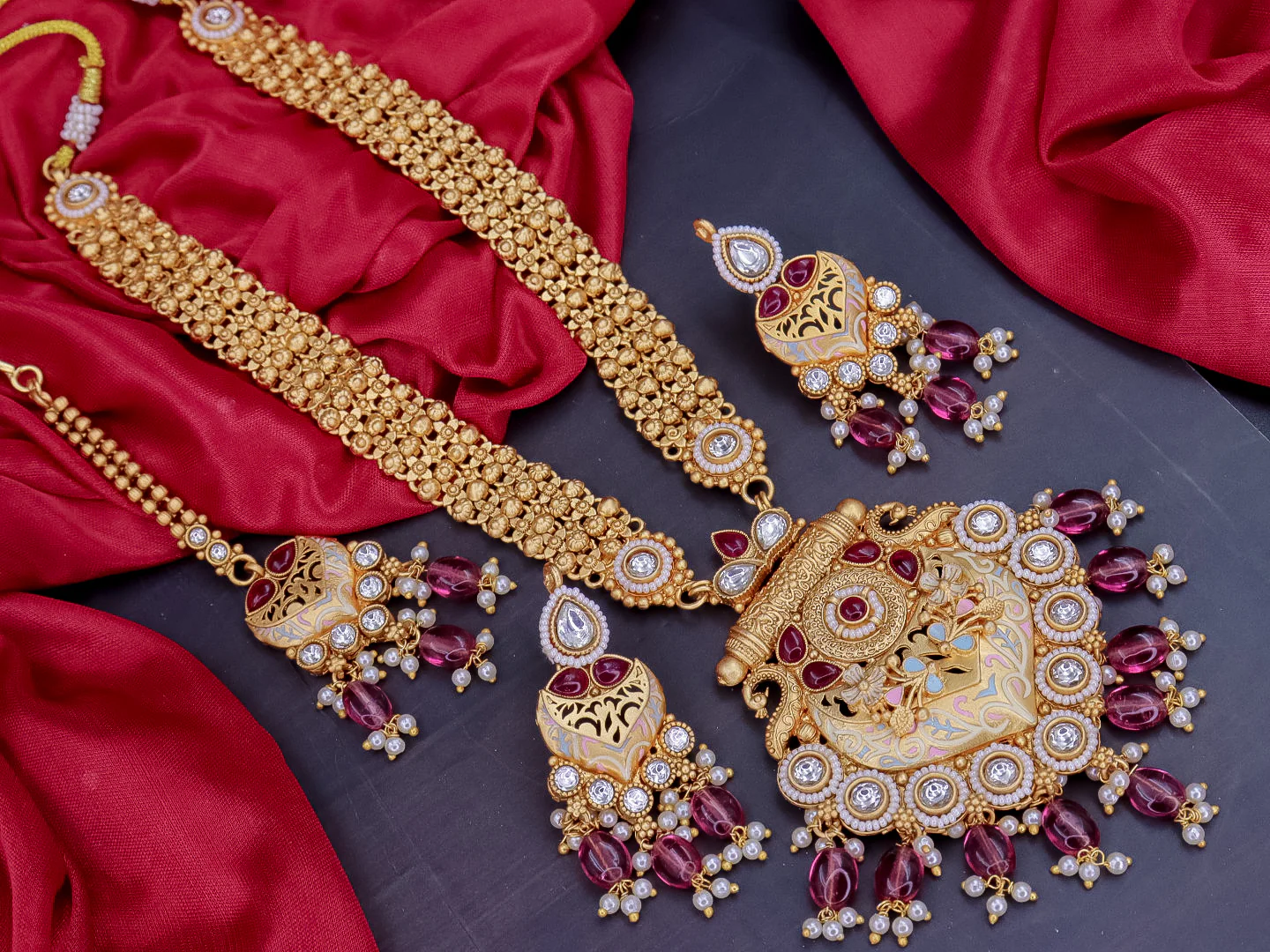 Uma Premium Ethnic Long Necklace - Image 4