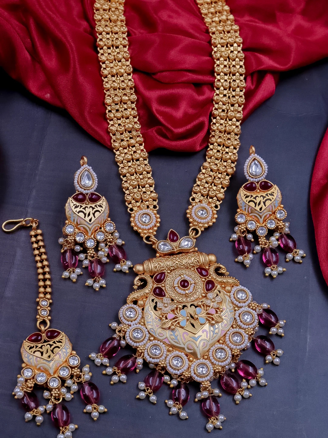 Uma Premium Ethnic Long Necklace - Image 5