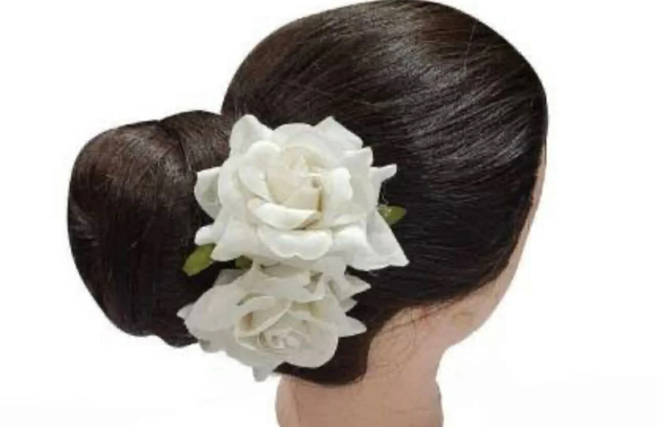 White Rose Hair Pin (1 Pin) - Image 5